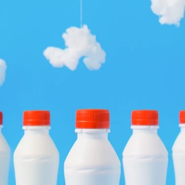 a photo of milkbottles